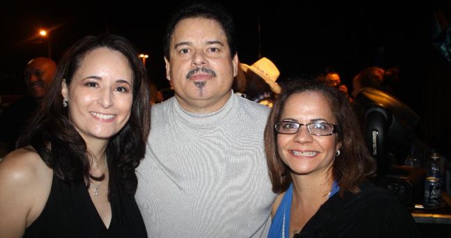 Karen Rodriguez - singer, Lalo Rodriguez - singer and me at the 2010 Wilmington, Delaware Hispanic Fest