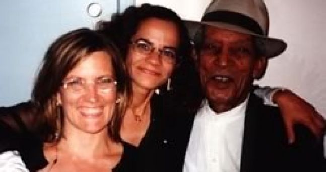  Donna Bostock, Myself and the greatest Compay Segundo at the Mann Music Center